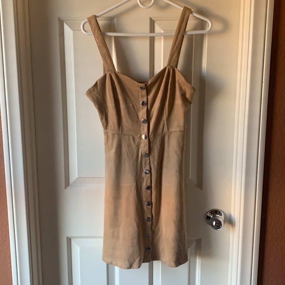 Suede summer dress